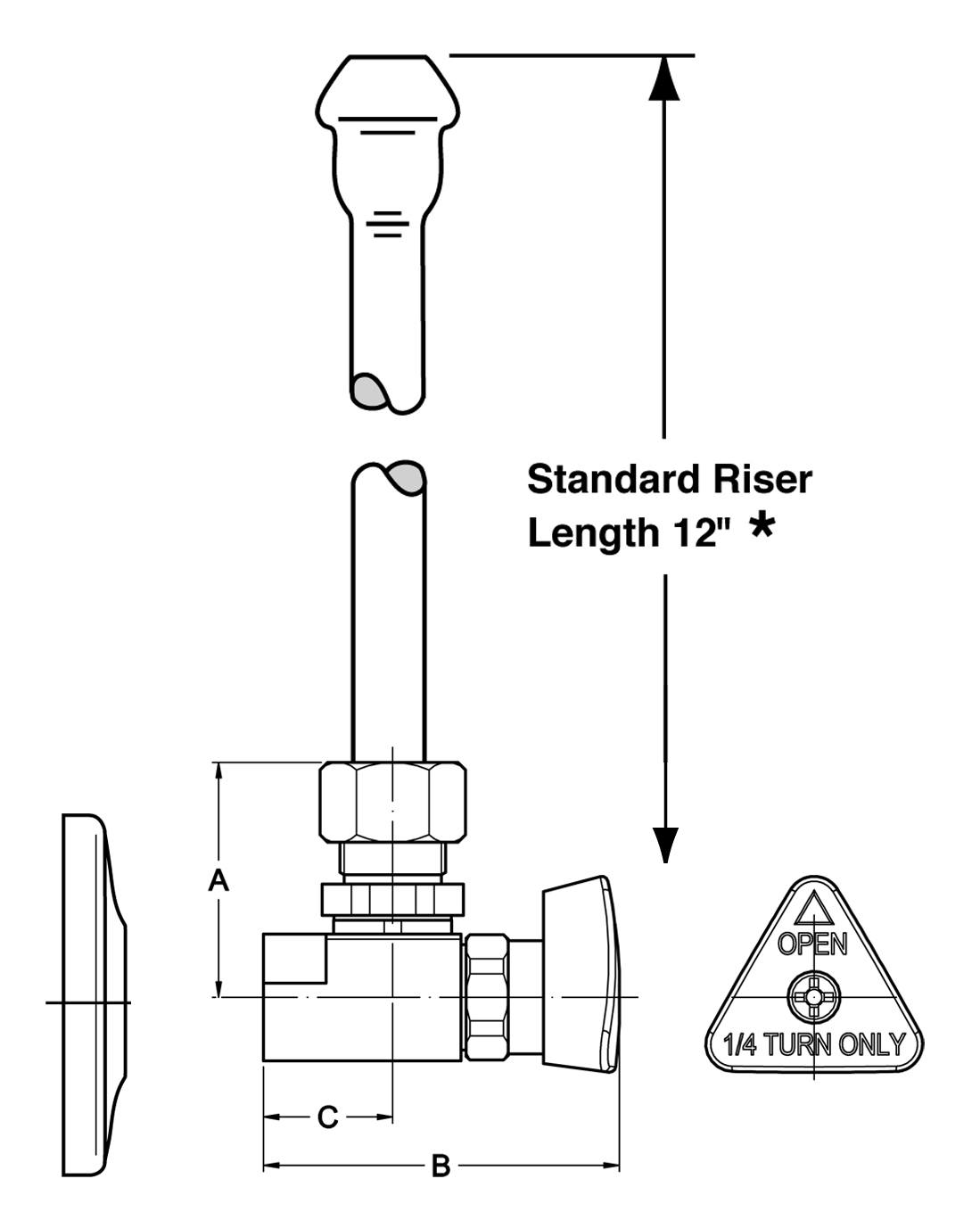 McGuire Manufacturing - LFBV2-2167: 1/2 IPS x 1/2